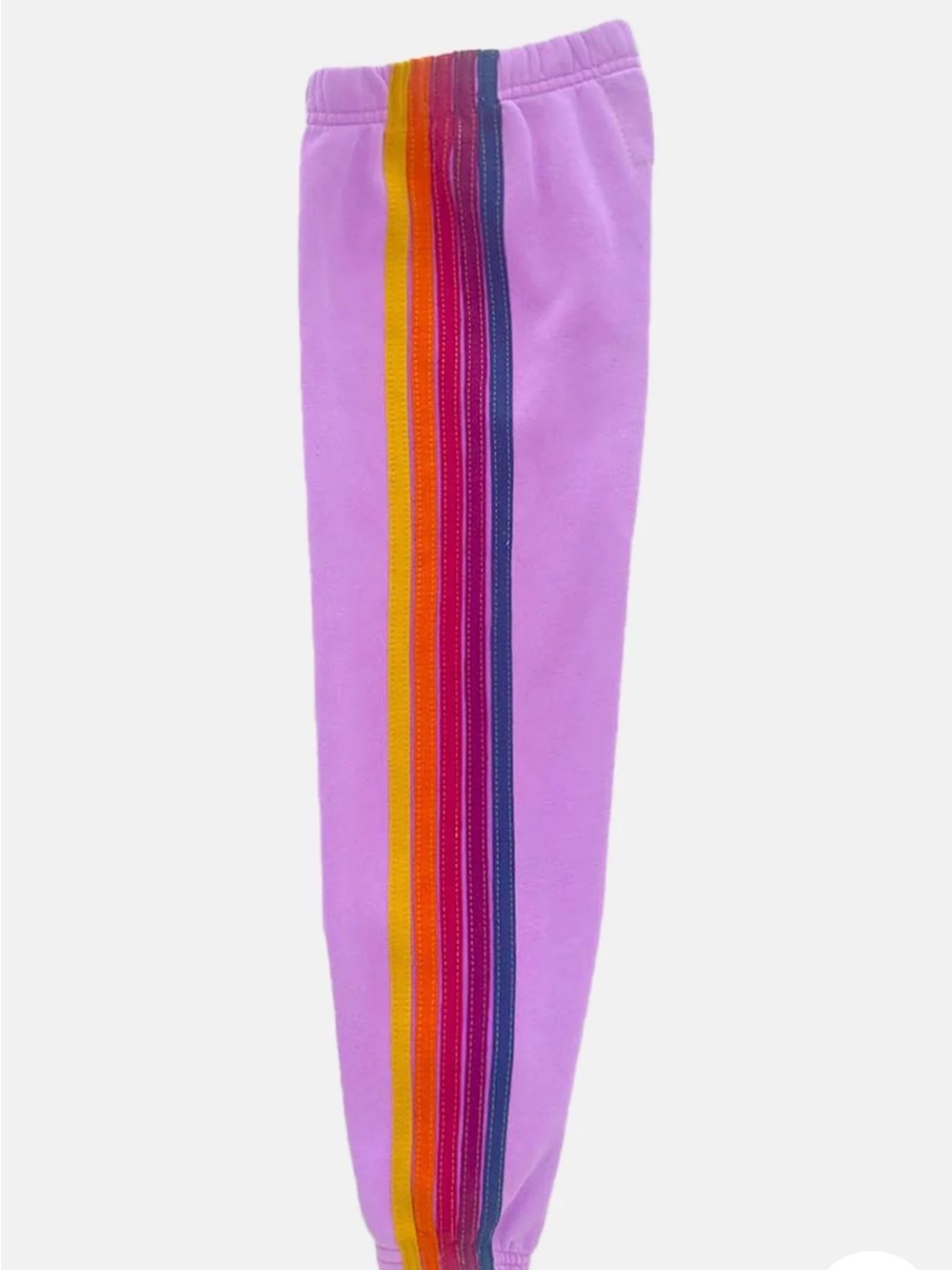 Aviator Nation KID'S 5 STRIPE SWEATPANTS NEON PURPLE size 10